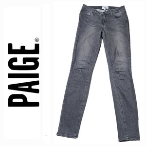 Paige Verdugo Ultra Skinny Jeans Charcoal Gray Size 27